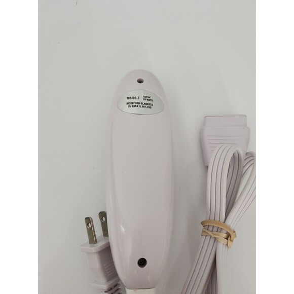 Biddeford Electric Blanket Heat Controller TC13B1-T White Heat Control 4 Prong - Picture 3 of 4